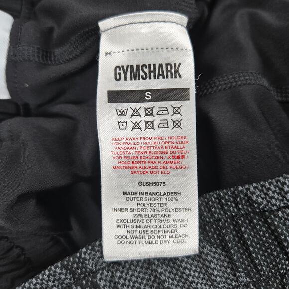 Gymshark Power‎ Loose Black Camo Athletic Shorts Women's Size Small - Picture 3 of 6